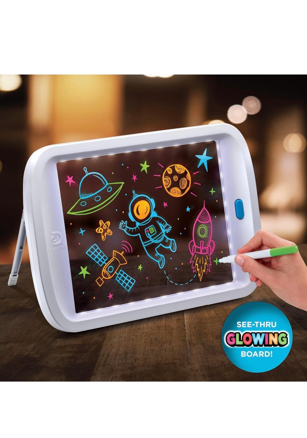 Discovery Neon LED Glow Drawing Board