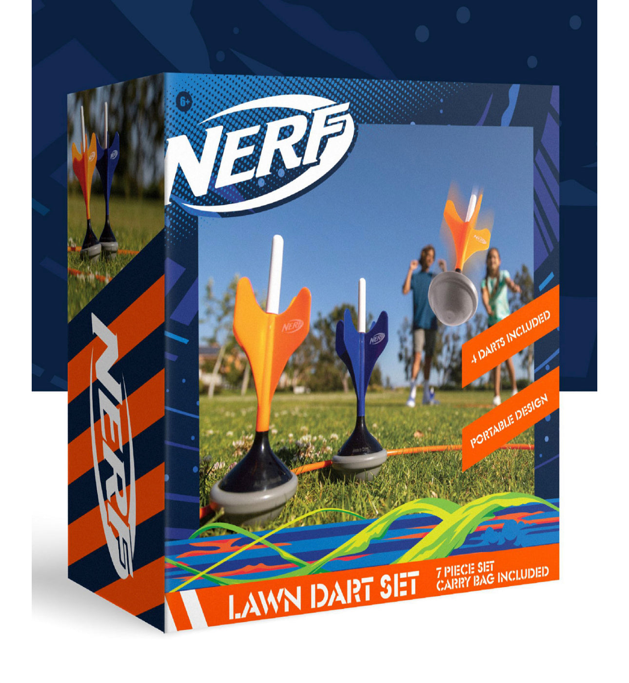 Soft Tip Lawn Dart Game Set with Storage Bag